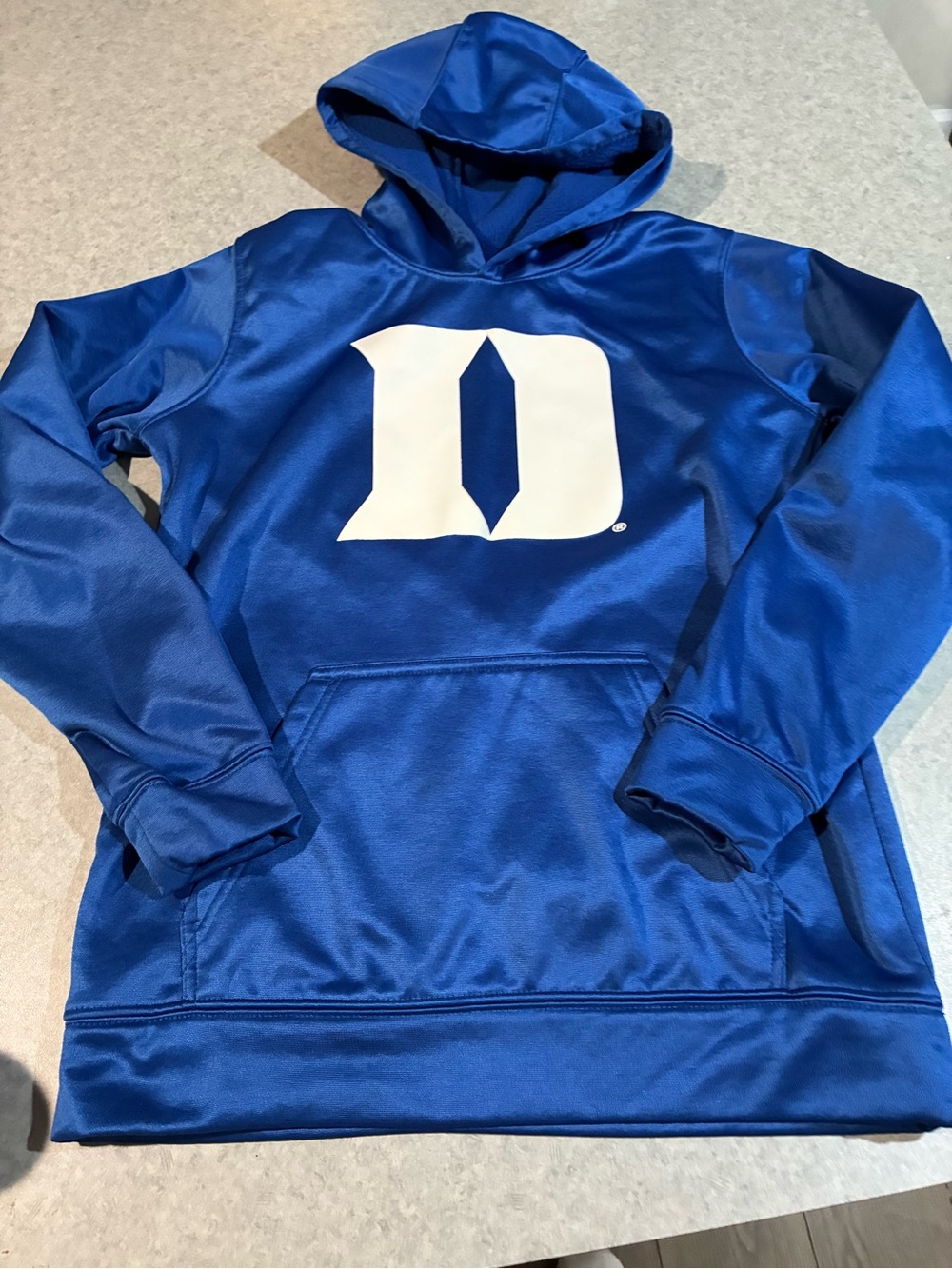 Genuine Merchandise Blue Kids Hooded Pullover with White 'D' Logo